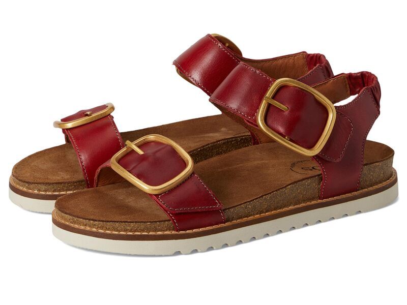 タオスフットウェア レディース シューズ サンダル Taos Footwear On The Double Red レッド