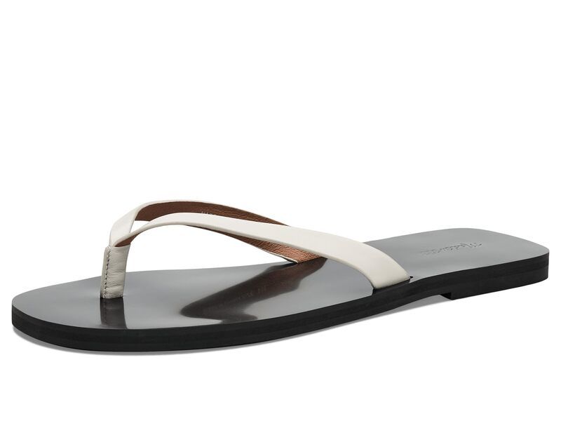 メイドウェル レディース シューズ サンダル Madewell Greene Thong Slide White Pebble ホワイト
