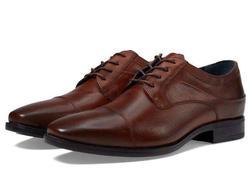 ジョンストンアンドマーフィー メンズ シューズ オックスフォード キャップ Johnston Murphy Gibbons Cap Toe Mahogany Full G