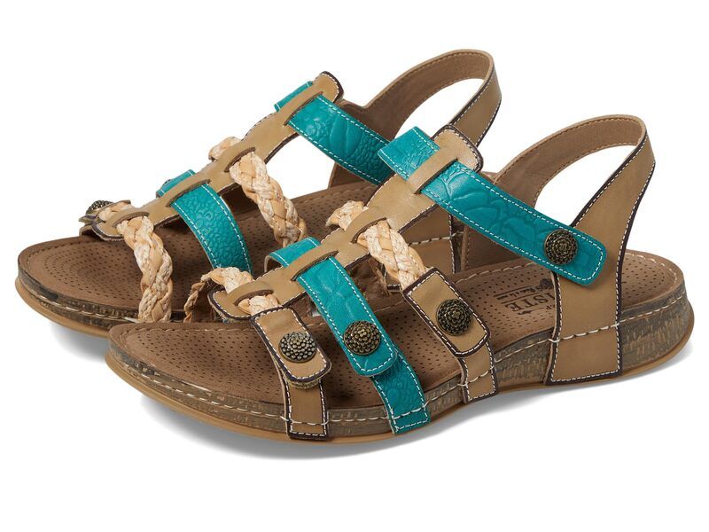 スプリングステップ レディース シューズ サンダル LArtiste by Spring Step Delila Beige Multi ベージュ