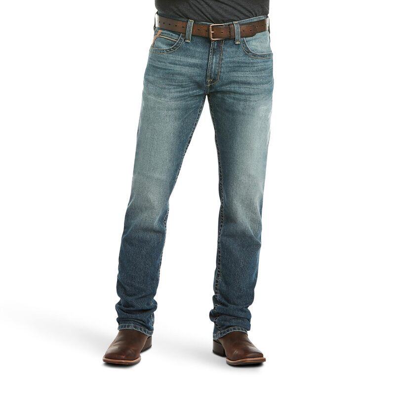 アリアト メンズ ボトムス デニムパンツ ストレート ローライズ Ariat M4 Low Rise Stretch Stockton Stackable Straight Leg in Kentucky Kentucky