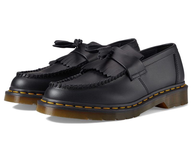 ドクターマーチン メンズ シューズ スリッポン・ローファー Dr Martens Vegan Adrian Black ブラック