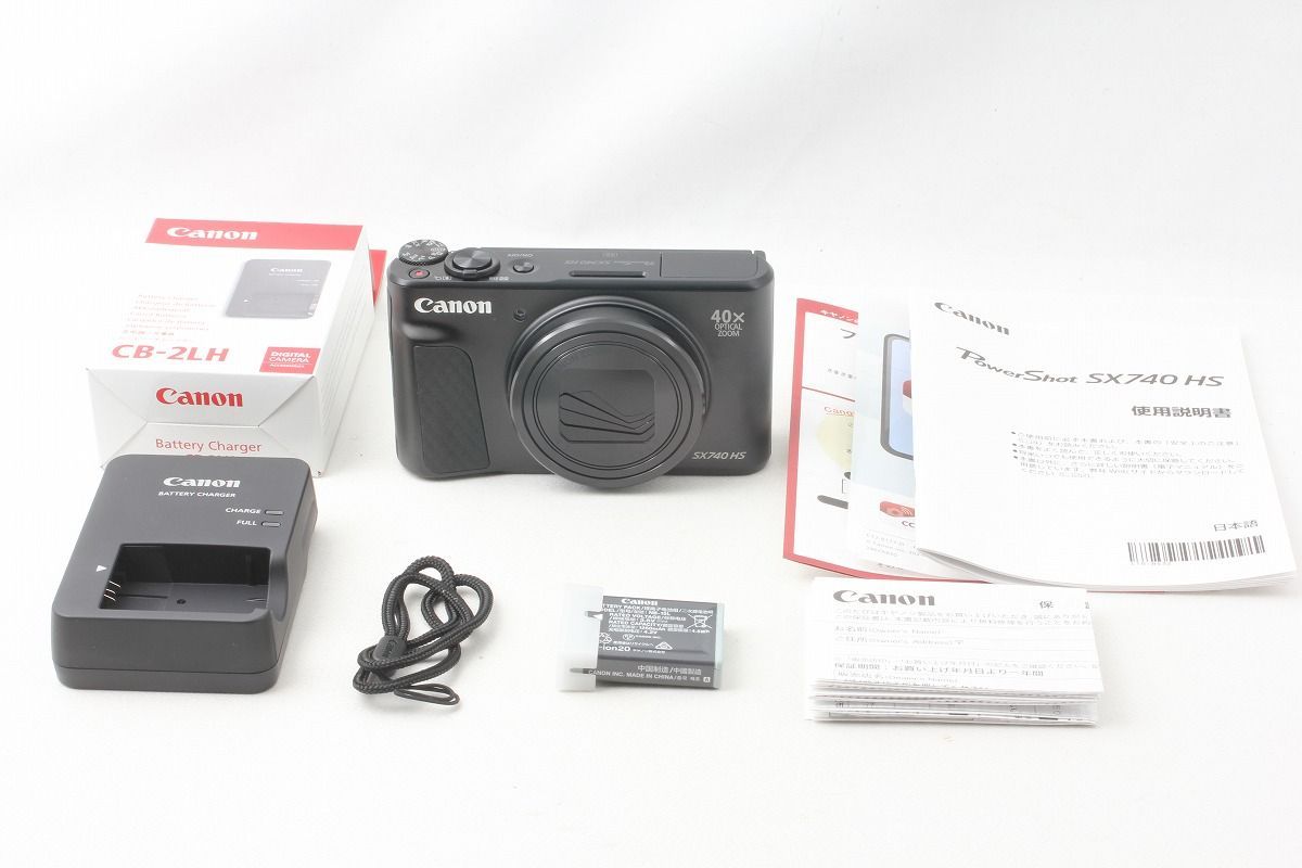 キヤノン Canon PowerShot SX740 HS ブラック 付属品満載◇50607