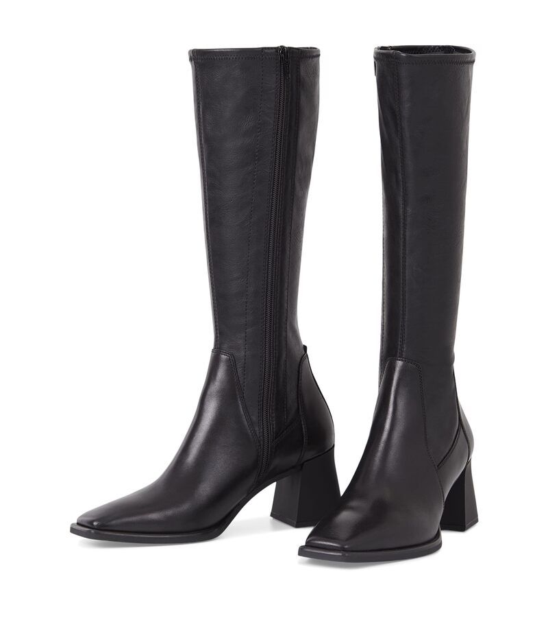 ヴァガボンド レディース シューズ ブーツ・レインブーツ トール レザー Vagabond Shoemakers Hedda Leather Tall Stretch Boot Black ブラック