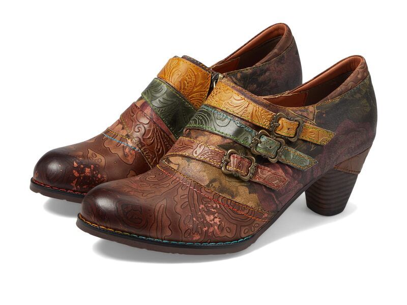 スプリングステップ レディース シューズ ブーツ・レインブーツ グラフィック LArtiste by Spring Step Graphic Brown Multi ブラウン