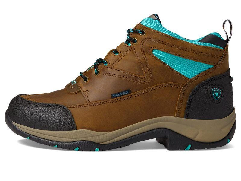 アリアト レディース シューズ ブーツ・レインブーツ Ariat Terrain Waterproof Boot Weathered Brown ブラウン
