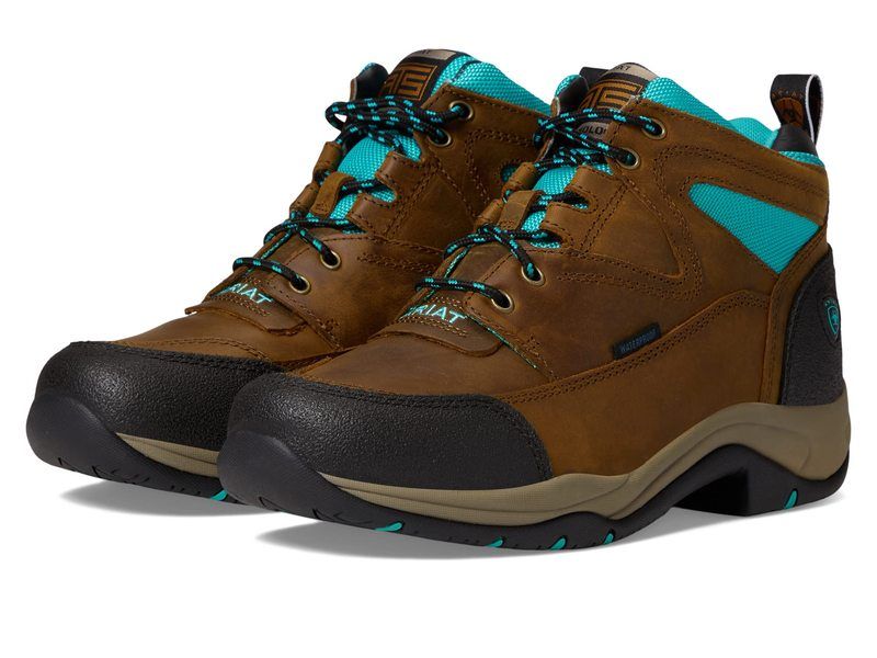 アリアト レディース シューズ ブーツ・レインブーツ Ariat Terrain Waterproof Boot Weathered Brown ブラウン