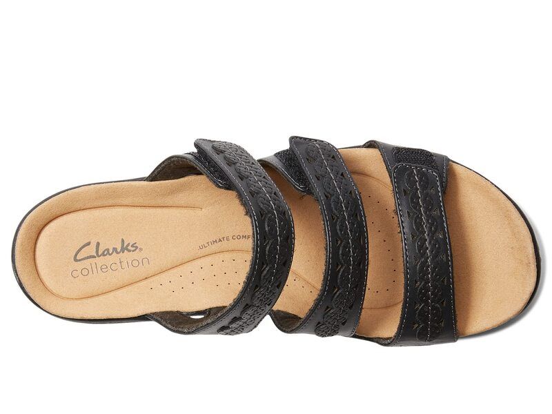 クラークス レディース シューズ サンダル Clarks Laurieann Cove Black Leather ブラック クラークス レディース シューズ サンダル Clarks Laurieann Cove Black Leather ブラック