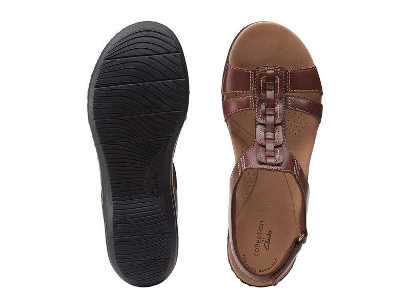 クラークス レディース シューズ サンダル Clarks Laurieann Kay Tan Leather タン