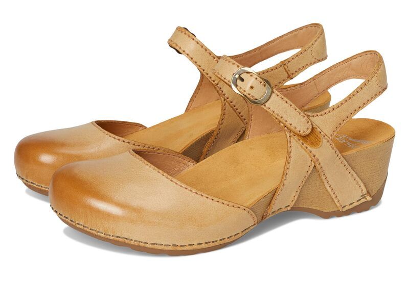 ダンスコ レディース シューズ サンダル Dansko Tiffani Tan Milled Burn タン