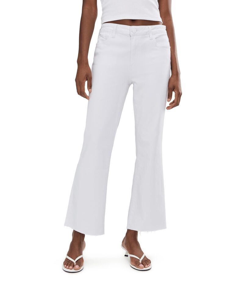 カットフロムザクロス レディース ボトムス デニムパンツ アンクル KUT from the Kloth Kelsey HighRise Ankle Flare With Raw Hem in Optic White ホワイト
