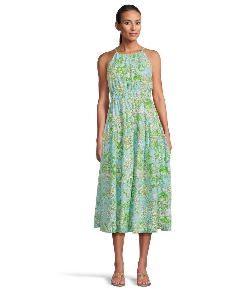 リリーピュリッツァー レディース トップス ワンピース マキシワンピース マキシ Lilly Pulitzer Talullah Maxi Dress Fresh Water Blu