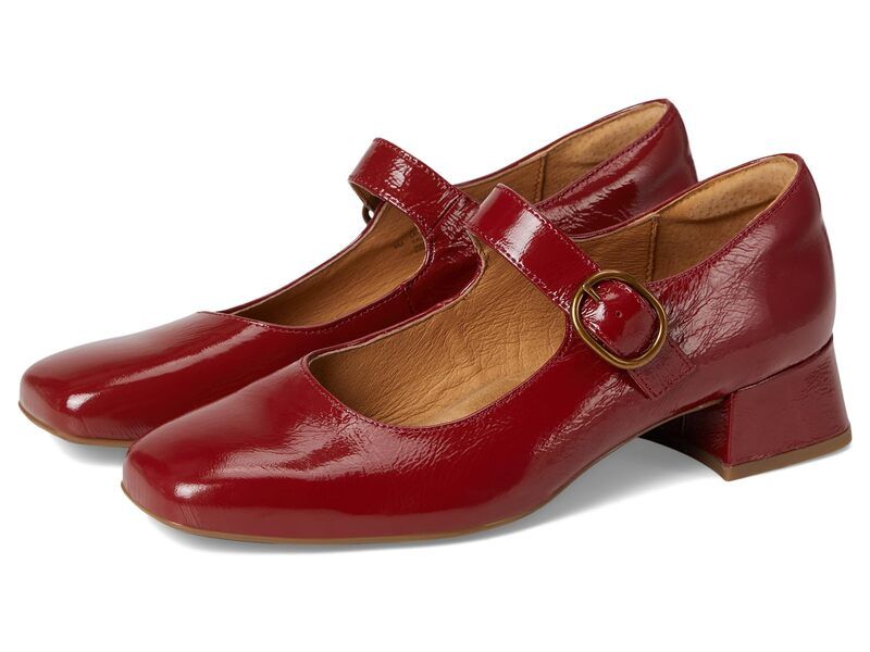ソフト レディース シューズ スニーカー Sofft Laura Red Crinkle Pat レッド