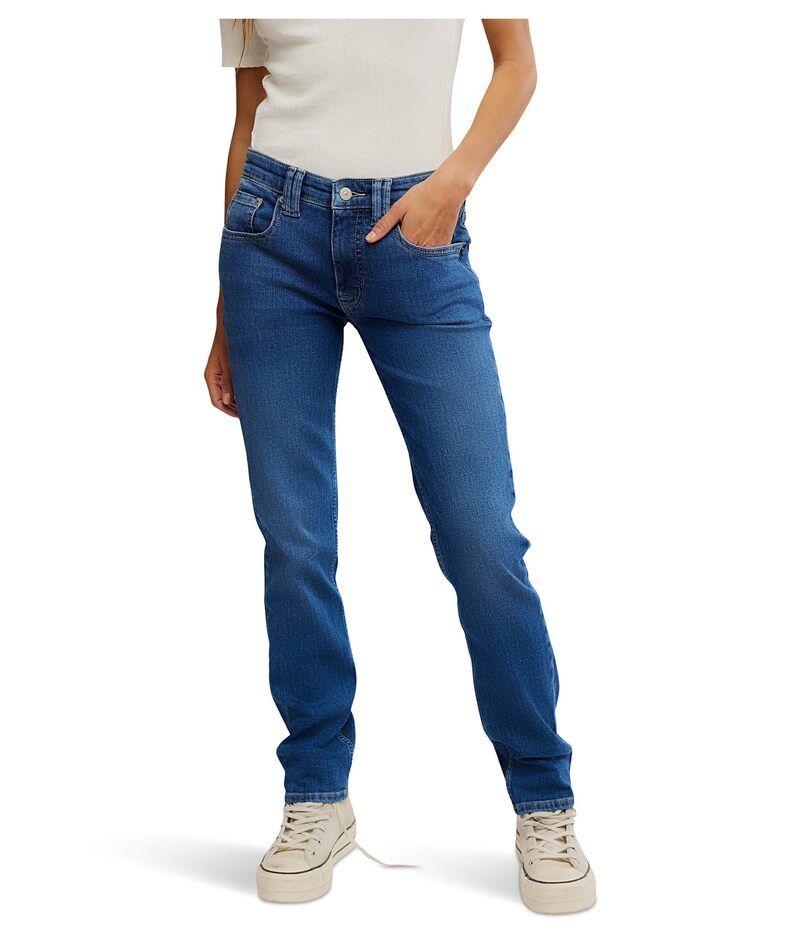 フリーピープル レディース ボトムス デニムパンツ ローライズ Free People Oracle Low Rise Slim Straight Skys the Limit