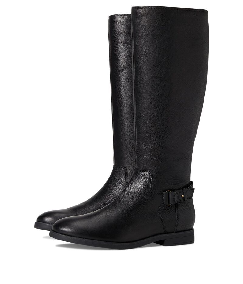 バイオニック レディース シューズ ブーツ・レインブーツ トール VIONIC Rochelle Zip Tall Boots Black Tumbled L ブラック