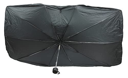 エマーソン(Emerson) 車用傘型シェード S 620x1210mm サンバイザーに挟むだけ かんたん着脱 吸盤不使用 跡が残らない 取り付けやすい自在に曲がるメインシャフト コンパクトに収納可能 ダッシュボードの温度上昇を抑える 日除け adda0086