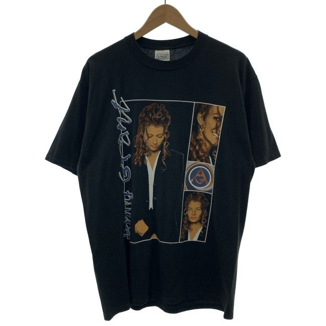 【中古】　NICE MAN　Tシャツ　90s vintage　90年代　OLD　半袖　トップス　クルーネック　プリント　トリーシャイヤウッド　カントリー歌手　オーバーサイズ　USA製　古着　/1590