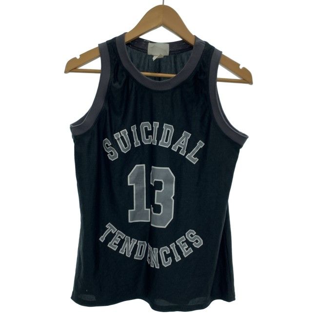 【中古】　Suicidal Tendencies　ユニフォーム　ノースリーブ　トップス　プリント　メッシュ　USA製　古着　/1951