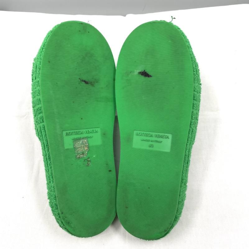 中古】BOTTEGA VENETA リゾート スポンジ サンダル グリーン サイズ43