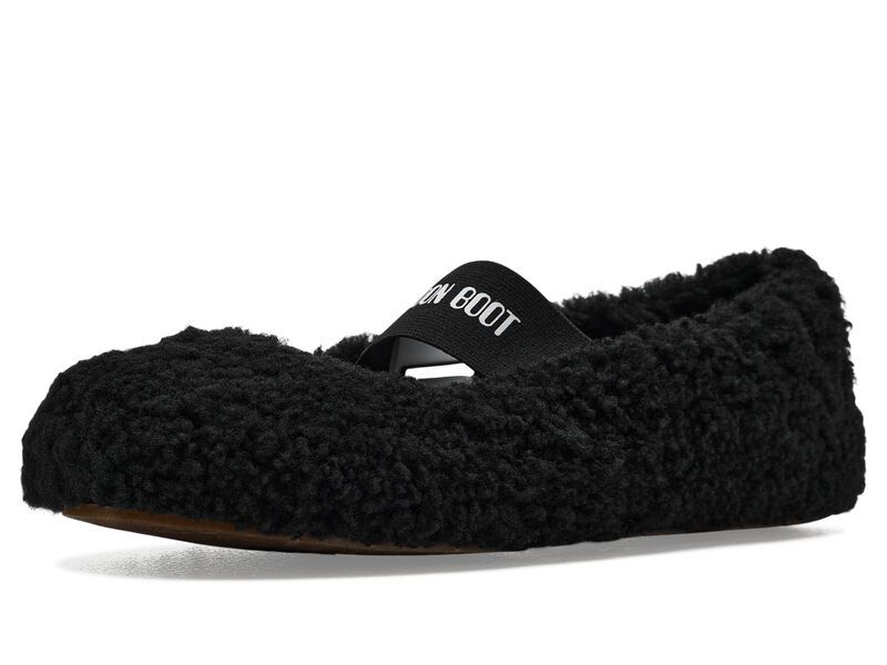 ムーンブーツ レディース シューズ サンダル MOON BOOT Shearling Ballerina Black ブラック