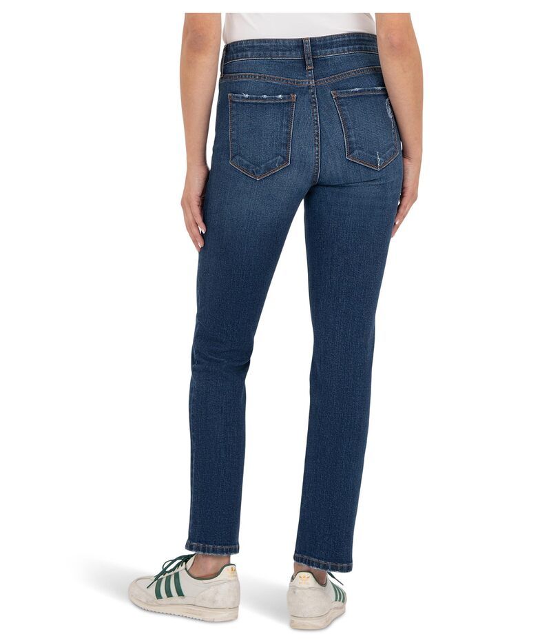 カットフロムザクロス レディース ボトムス デニムパンツ アンクル KUT from the Kloth Reese Highrise Fab Ab Ankle Straight Regular Hem In Attain Attain カットフロムザクロス レディース ボトムス デニムパンツ アンクル KUT from the Kloth Reese Highrise Fab Ab Ankle Straight Regular Hem In Attain Attain