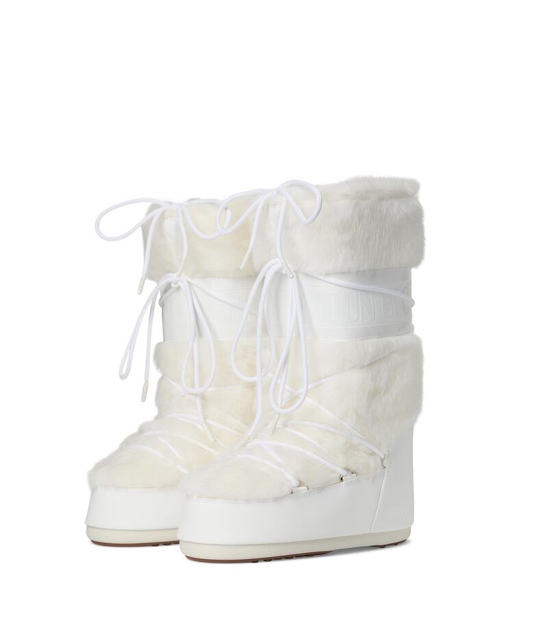 ムーンブーツ レディース シューズ ブーツ・レインブーツ MOON BOOT Icon Faux Fur White ホワイト
