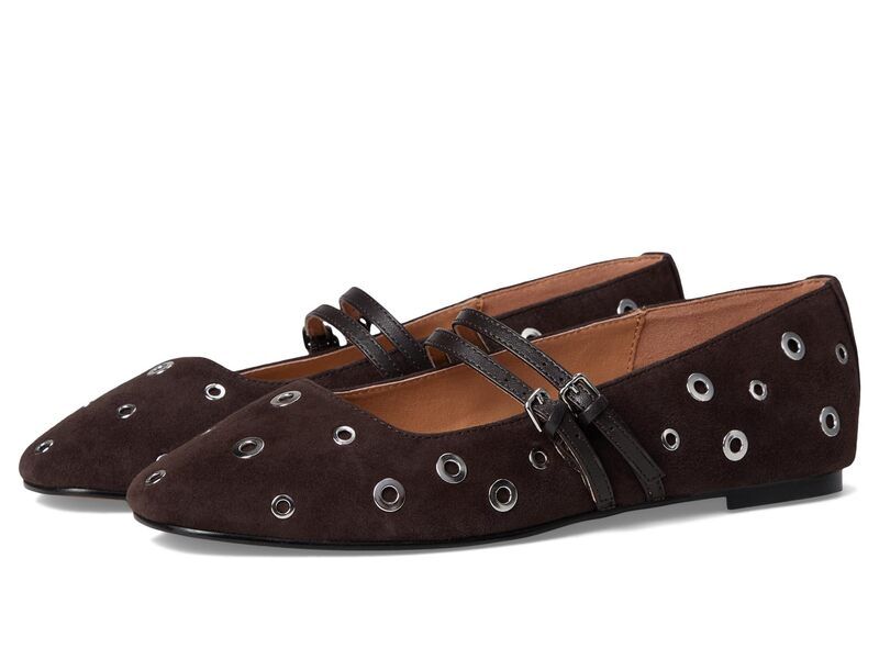 メイドウェル レディース シューズ サンダル Madewell Greta Double Strap Eyelet Dark Carob