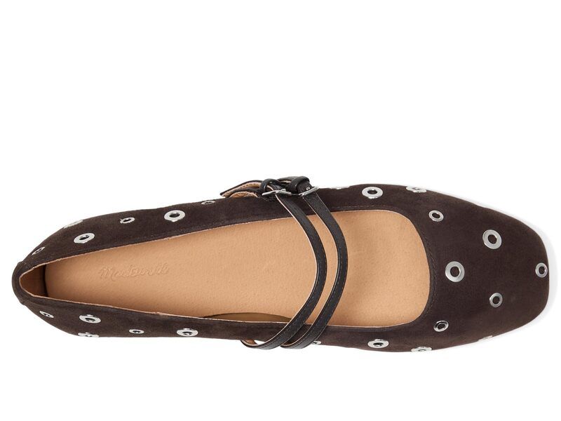 メイドウェル レディース シューズ サンダル Madewell Greta Double Strap Eyelet Dark Carob