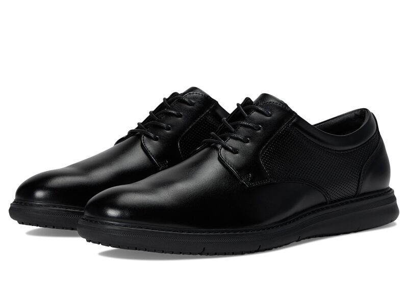 ノンブッシュ メンズ シューズ オックスフォード Nunn Bush Chase Slip Resistant Work Plain Toe Oxford for Restaurant Food Service Hospitality Black ブラック