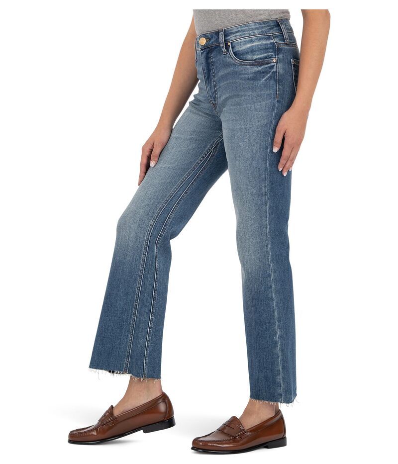 カットフロムザクロス レディース ボトムス デニムパンツ アンクル KUT from the Kloth Kelsey Highrise Fab Ab Ankle Flarenset Leg Rigor カットフロムザクロス レディース ボトムス デニムパンツ アンクル KUT from the Kloth Kelsey Highrise Fab Ab Ankle Flarenset Leg Rigor
