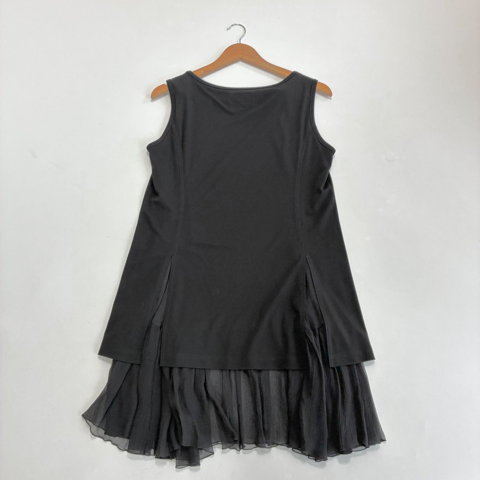 トクコプルミエヴォル 黒 ノースリーブ チュニック 9号 美品 トクコ 