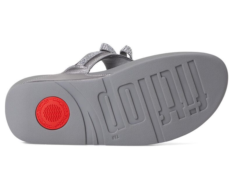 フィットフロップ レディース シューズ サンダル レザー FitFlop Lulu Glitzbow Leather Toepost Sandalsilvereen フィットフロップ レディース シューズ サンダル レザー FitFlop Lulu Glitzbow Leather Toepost Sandalsilvereen