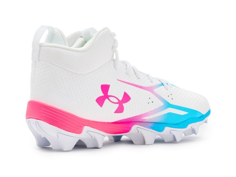 アンダーアーマー メンズ シューズ スニーカー Under Armour Spotlight Hammer Football Cleats WhiteFresco Bl ホワイト アンダーアーマー メンズ シューズ スニーカー Under Armour Spotlight Hammer Football Cleats WhiteFresco Bl ホワイト