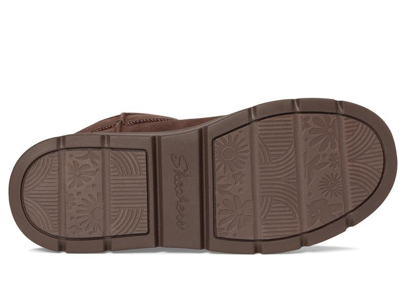 スケッチャーズ レディース シューズ ブーツ・レインブーツ SKECHERS Keepsakes Cozy Cozy Shorty Hands Free Slipins Chocolate チョコレート