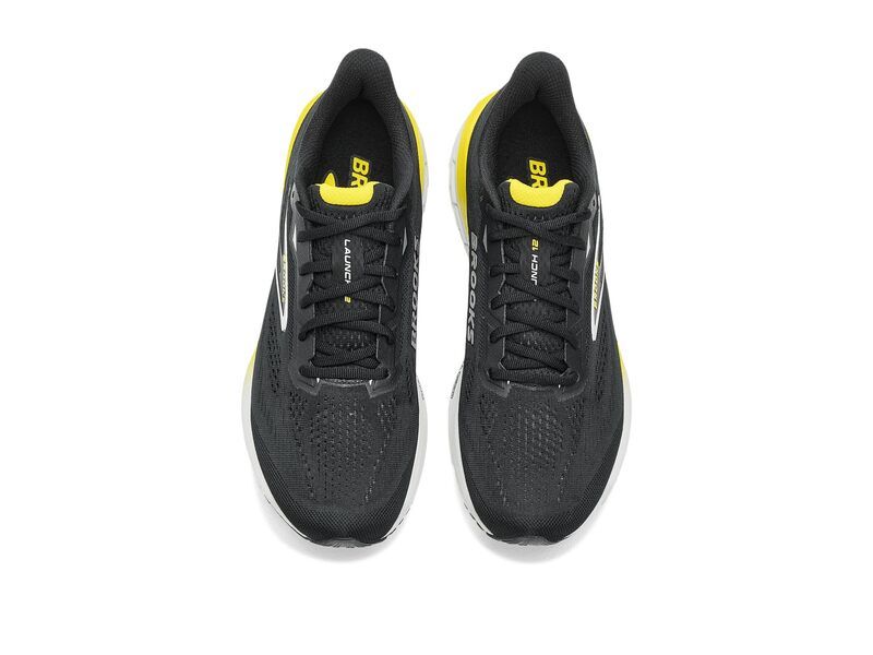 ブルックス メンズ シューズ スニーカー Brooks Launch 12 BlackCyber Yel ブラック