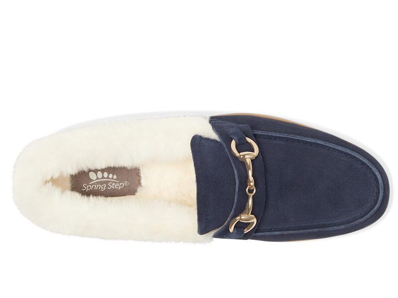 スプリングステップ レディース シューズ サンダル Spring Step Laurin Navy Suede ネイビー