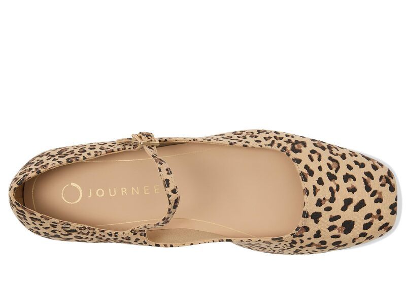 ジュルネ コレクション レディース シューズ サンダル Journee Collection Carrie Flat Leopard アニマル