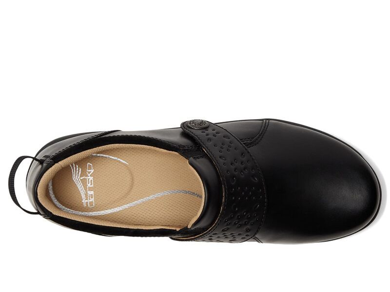 ダンスコ レディース シューズ ブーツ・レインブーツ Dansko Sallie Black Waxy Burn ブラック