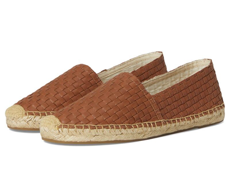 ソルドス レディース シューズ サンダル レザー Soludos Woven Leather Original Espadrille Tan Brown ブラウン