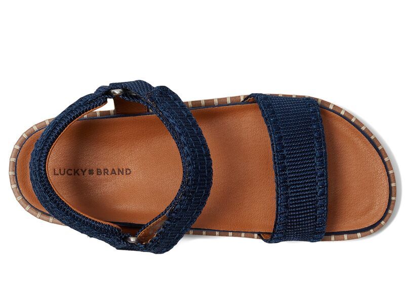 ラッキーブランド レディース シューズ サンダル プラットフォーム アンクル Lucky Brand Ullaniah Platform Ankle Strap Sandals Dark Chambray