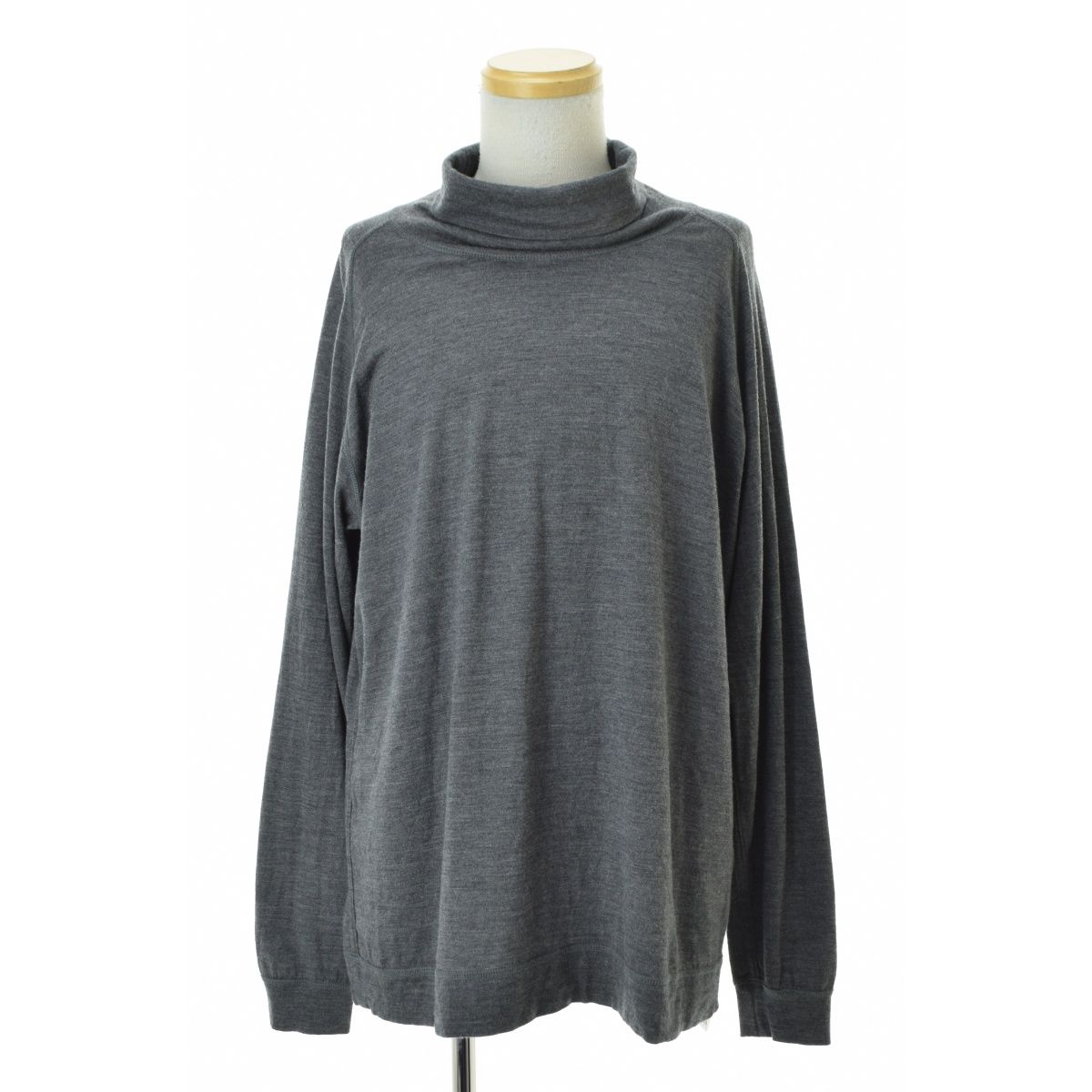 【CLAMPLOW×LOFTMAN】WOOL JERSEY HIGH NECK LS SHIRT ウール ジャージィー ハイネック長袖カットソー