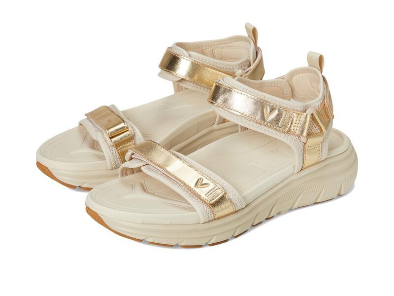 バイオニック レディース シューズ サンダル VIONIC Walk Max Wanderer Gold Leather ゴールド