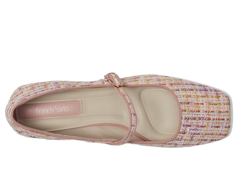 フランコサルト レディース シューズ サンダル Franco Sarto Tinsley Mary Jane Flats Pink Tweed Mult ピンク