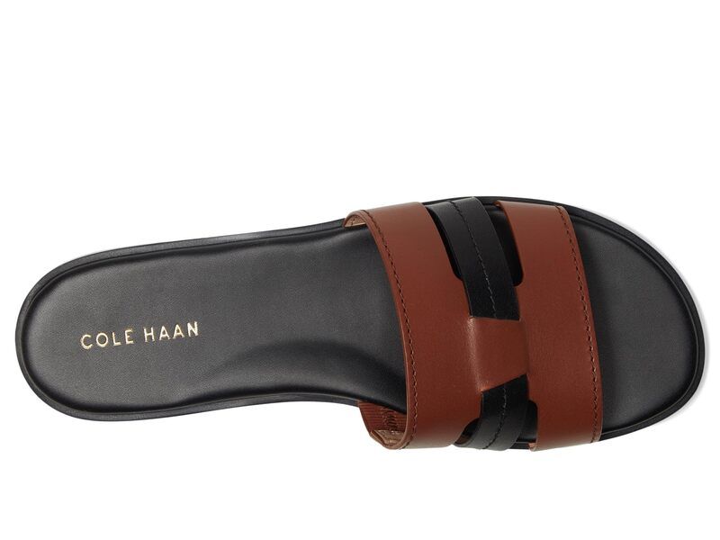 コールハーン レディース シューズ サンダル Cole Haan Flynn Slotted Slides Dark CuoioBlac コールハーン レディース シューズ サンダル Cole Haan Flynn Slotted Slides Dark CuoioBlac