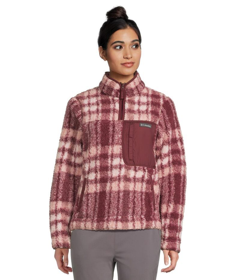 コロンビア レディース アウター コート Columbia West Bend 14 Zip II Rich Wine Herri ワイン