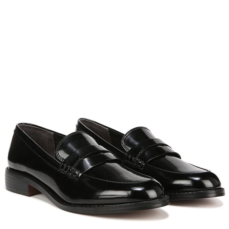 フランコサルト レディース シューズ スリッポン・ローファー Franco Sarto Alora SlipOn Black Patent Fa ブラック