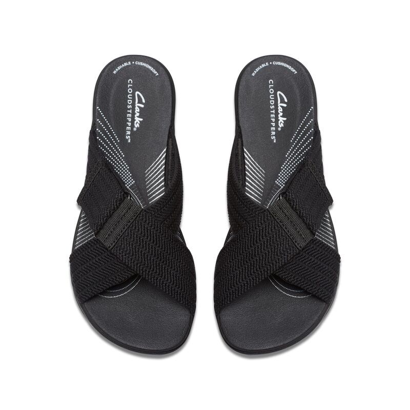 クラークス レディース シューズ サンダル Clarks Arla Wave Black Textile ブラック クラークス レディース シューズ サンダル Clarks Arla Wave Black Textile ブラック