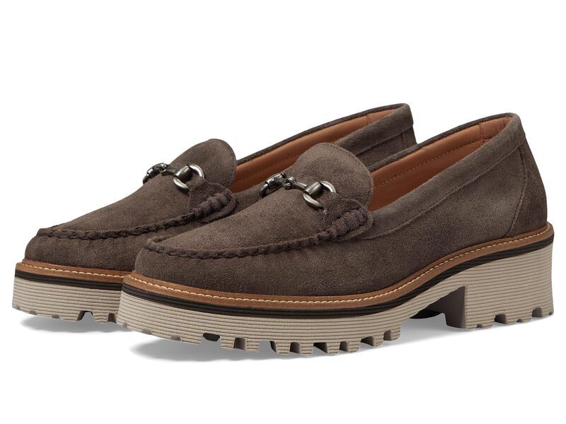 ジョンストンアンドマーフィー レディース シューズ スリッポン・ローファー Johnston Murphy Emmalynn Bit Loafer Gray グレー
