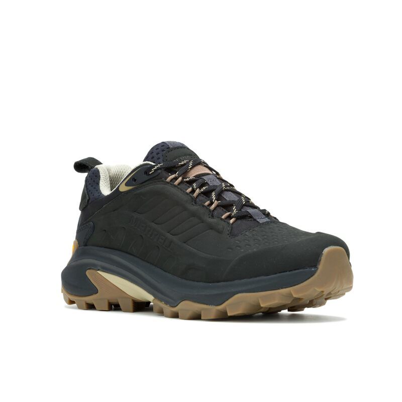 メレル レディース シューズ ブーツ・レインブーツ レザー Merrell Moab Speed 2 Leather Waterproof Black ブラック