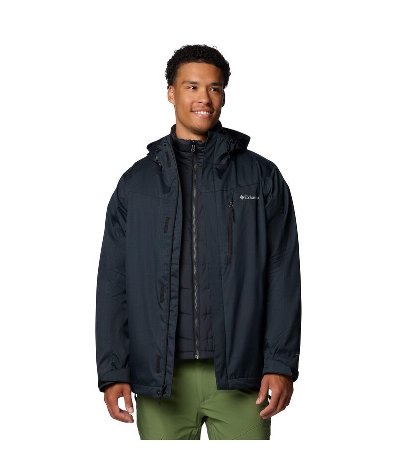 コロンビア メンズ アウター コート ジャケット Columbia Whirlibird V Interchange Jacket Black Melange ブラック